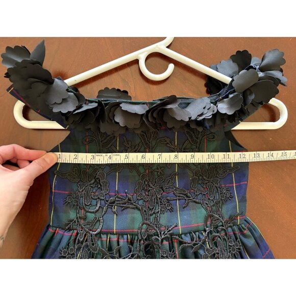 Trish Scully NWT Belle Gown Blackwatch Tartan Plaid Christmas Holiday Dress  6 - Picture 9 of 15